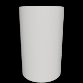 Slim Cylinder: A plain, tall tube that lets the bulb do the talking.