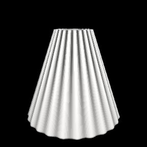 Cone Pendant: A fluted cone: a clean, modern pendant.