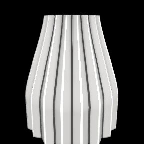 Pleated Skirt: Triangular pleats on a straight shoulder that tapers to the top.