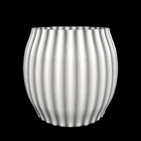 Barrel: Rounded at the middle like a barrel, with fine ribs.